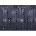 фото Гирлянда neon-night дождь занавес 2х4м, черный пвх, мерцающий flashing, 800 led белые 235-202
