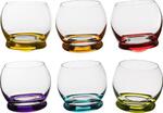 фото Набор стаканов Bohemia Crystal, Crazy, 6 предметов, разноцветный