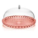 фото Блюдо сервировочное guzzini, Tiffany, S, 30 см, с крышкой, кораловый