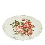 фото Блюдо сервировочное Best Home Porcelain, Рубиновые розы, 27*17*2,5 см
