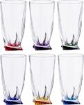 фото Набор стаканов CRYSTALITE BOHEMIA, QUADRO, 6 предметов, разноцветный