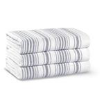 фото Полотенце Striped Gauze Цвет: Белый, Темно-Серый (50х90 см)