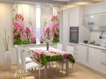 фото Фотошторы для кухни Маленькие Розочки