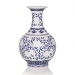 фото Ваза Oriental Цвет: Бело-Синий (14х24 см)