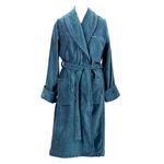 фото Халат махровый унисекс Gant Home PREMIUM VELOUR ROBE, размер XL, голубой, 100% хлопок