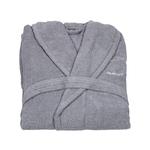 фото Халат махровый унисекс Gant Home TERRY BATHROBE, размер S, серый, 100% хлопок