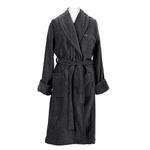 фото Халат махровый унисекс Gant Home PREMIUM VELOUR ROBE, размер M, темно-серый, 100% хлопок