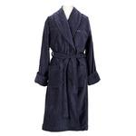 фото Халат махровый унисекс Gant Home PREMIUM VELOUR ROBE, размер S, синий, 100% хлопок