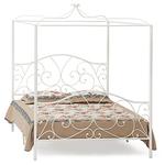 фото Двуспальная кровать с балдахином белая Secret De Maison Hestia (Хестия)