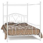 фото Двуспальная кровать с балдахином белая Secret De Maison Metis