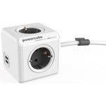 фото Сетевой удлинитель allocacoc powercube extended usb grey 1402gy/deeupc