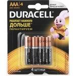 фото Литиевые батарейки duracell lr03-4bl basic cn 4 штуки в блистере б0026813