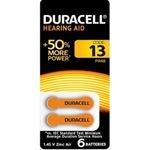 фото Кнопочные часовые батарейки duracell za13-6bl 6 штук в блистере б0039180