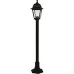 фото Садово-парковый светильник duwi basis столб 3 в 1 390-650-960 мм, 60 w,черный, прозрачное, пластик 24137 9