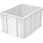 фото Сплошной морозостойкий ящик тара 400х300х230 мм, белый 18641