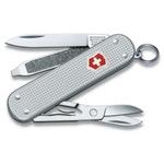 фото Нож-брелок victorinox classic alox 0.6221.26 58 мм, 5 функций, серебристый