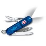 фото Нож-брелок victorinox classic swisslite 0.6228.t2 58 мм, 7 функций, синий полупрозрачный