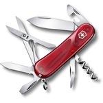 фото Красный полупрозрачный нож 85 мм 14 функций victorinox evolution 14.600 2.3903.et