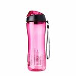 фото Бутылка спортивная с трубочкой 550 мл розовая