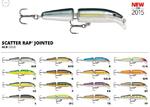 Фото №2 Воблер плавающий RAPALA Scatter Rap Jointed SCRJ09-GFR (1,5м-2,1м, 9 см 7 г)