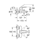 Фото №2 Смеситель для ванны Grohe  Cosmopolitan 33591002