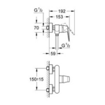 Фото №2 Смеситель для душа Grohe Eurosmart Cosmopolitan 32837000