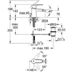 Фото №2 Смеситель для биде Grohe Eurostyle Cosmopolitan с донным клапаном 33565002