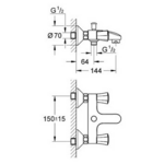 Фото №2 Смеситель для ванны Grohe Costa L 25450001