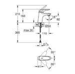 Фото №2 Смеситель для раковины Grohe Eurostyle 23715003