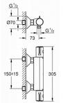 Фото №2 Термостат для душа Grohe Grohterm 800 34558000