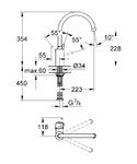 Фото №2 Смеситель для кухни Grohe Concetto с высоким изливом 32661001