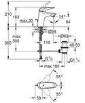 Фото №2 Смеситель для раковины Grohe Eurostyle с донным клапаном 23707003