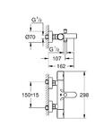 Фото №2 Термостат для ванны и душа Grohe Grohtherm 1000 Cosmopolitan New 34215002