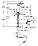 Фото №2 Смеситель для раковины Grohe Eurostyle с энергосберегающей функцией 23709LS3