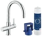 фото Комплект со смесителем для кухни Grohe Blue (фильтрация, C-излив) 33249001