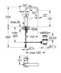 Фото №2 Смеситель для раковины Grohe Allure с донным клапаном 32146000