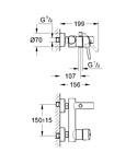 Фото №2 Смеситель для ванны и душа Grohe Concetto 32211001