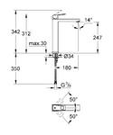 Фото №2 Смеситель для раковины Grohe Eurocube, свободностоящий 23406000