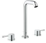 фото Смеситель для раковины Grohe Essence+ на 3 отверстия с донным клапаном и высоким изливом 20299001