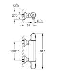 Фото №2 Термостат для душа Grohe Grohtherm 1000 New 34143003