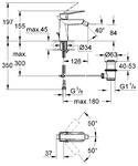 Фото №2 Смеситель для биде Grohe Allure Brilliant с донным клапаном 23117000