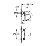 Фото №2 Смеситель для душа Grohe BauFlow 32816000