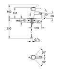 Фото №2 Смеситель для биде Grohe Concetto с цепочкой 32209001