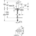 Фото №2 Смеситель для раковины Grohe BauLoop 23337000