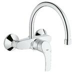 фото Смеситель для кухни Grohe Eurosmart new, настенный с высоким изливом 32482002