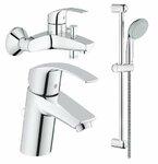 фото Комплект для ванны Grohe Eurosmart с душевым гарнитуром 123570