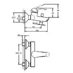 Фото №2 Смеситель для ванны и душа Vitra Dynamic S A40953EXP