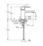 Фото №2 Смеситель для раковины Vitra Flo S A41936EXP