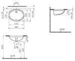 Фото №2 Раковина встраиваемая снизу Vitra Arkitekt 585x450 6069B003-0012