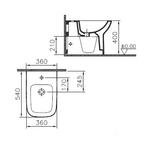 Фото №2 Биде напольное Vitra S20 5509B003-0288